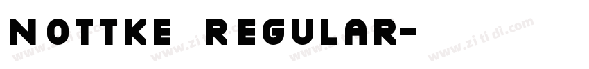 Nottke Regular字体转换